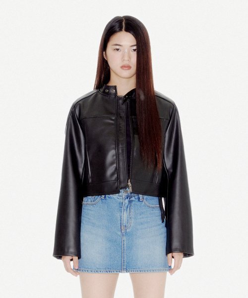 YOUHEE(ユヒ)の「BE MY YOUHEE BIKER JACKET BLACK(ライダースジャケット・レディース・その他・FREE)」の1枚目の写真