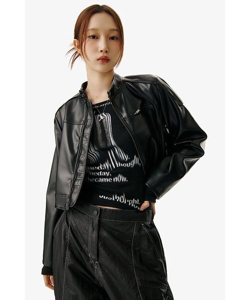 YOUHEE(ユヒ)の「BE MY YOUHEE BIKER JACKET BLACK(ライダースジャケット・レディース・その他・FREE)」の12枚目の写真
