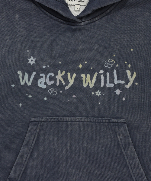 Wacky WiLLy(ワッキーウィリー)の「ウィメンズスノーウォッシンググラフィッククロップフードパーカー ネイビー(パーカー・レディース・その他・SMALL/MEDIUM/LARGE)」の5枚目の写真