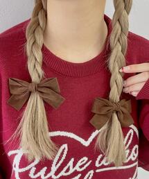 WEGO | WEGO/ベロアBIGリボンクリップ(バレッタ/ヘアクリップ)