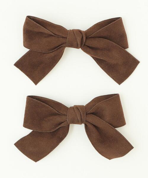 WEGO（ウィゴー）の「WEGO/ベロアBIGリボンクリップ（バレッタ/ヘアクリップ・レディース・ワイン/ブラック/ブラウン・FREE）」の9枚目の写真