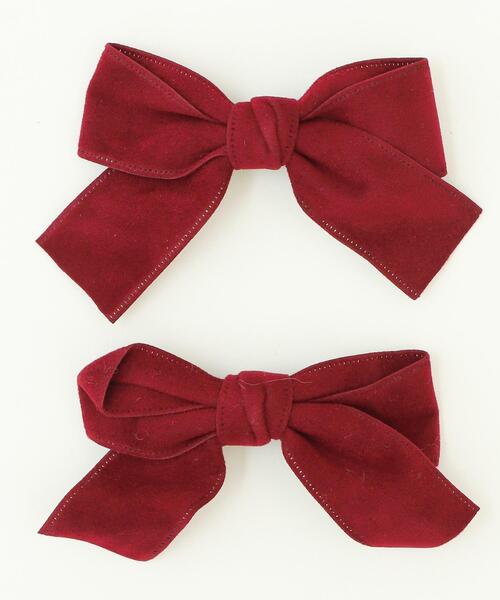 WEGO（ウィゴー）の「WEGO/ベロアBIGリボンクリップ（バレッタ/ヘアクリップ・レディース・ワイン/ブラック/ブラウン・FREE）」の10枚目の写真