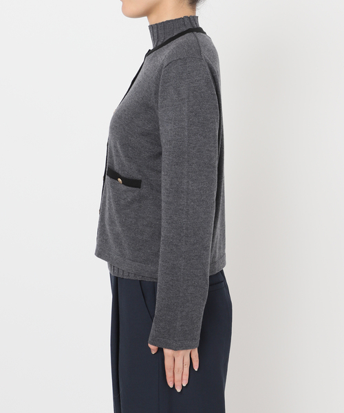 La TOTALITE(ラトータリテ)の「《追加2》バイカラーアンサンブルカーディガン(アンサンブル・レディース・チャコールグレー・FREE)」の11枚目の写真