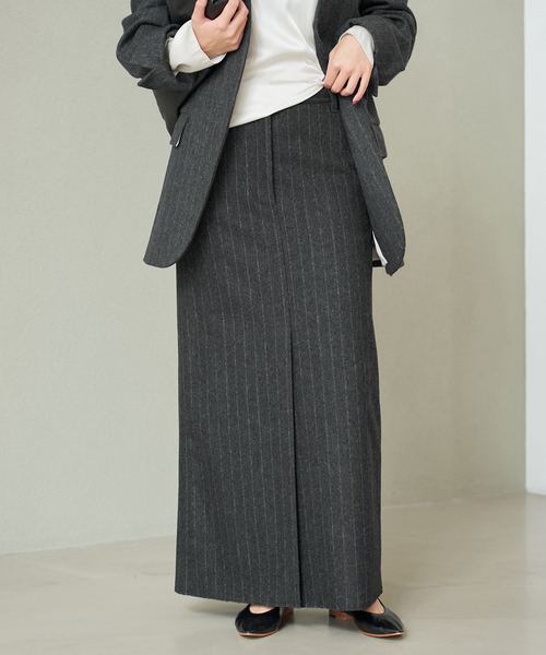 セール】R'IAM メルトンストライプ スカート（スカート）｜Plage