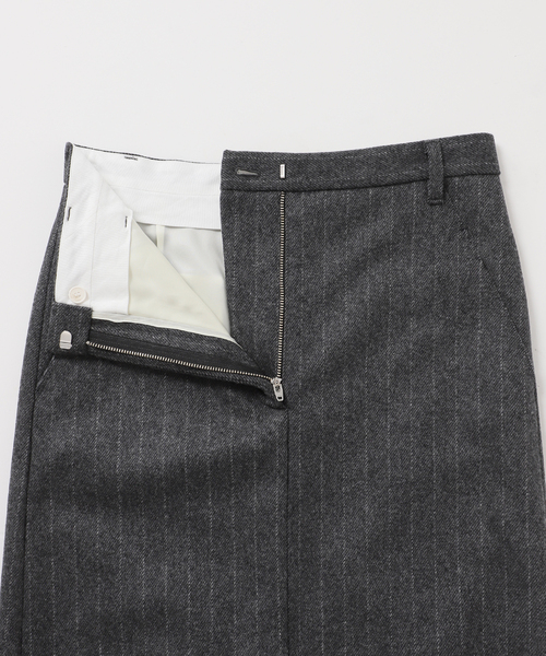 ゆき　美品　Plage R’IAM メルトンストライプ スカート セール】R'IAM メルトンストライプ スカート（スカート）｜Plage