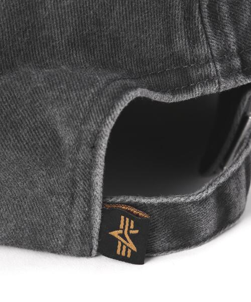 Alpha Industries(アルファインダストリーズ)の「Alpha Industries/アルファ インダストリーズ/BATTLE WASH CAP/バトルウォッシュ キャップ(キャップ・メンズ・ブラック・F)」の12枚目の写真