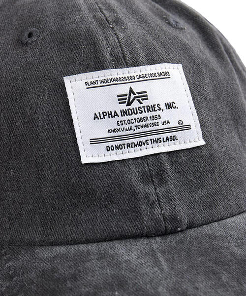 Alpha Industries(アルファインダストリーズ)の「Alpha Industries/アルファ インダストリーズ/BATTLE WASH CAP/バトルウォッシュ キャップ(キャップ・メンズ・ブラック・F)」の2枚目の写真