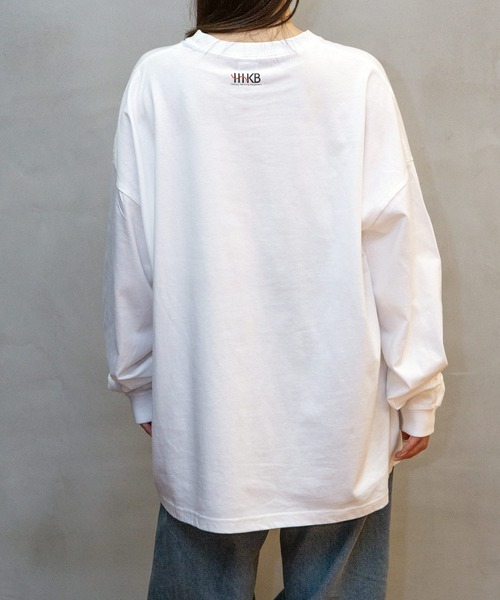 ZOZOMESSE(ゾゾメッセ)の「【HHKB × ZOZOTOWN】HAPPY TIME LONG SLEEVE TEE(Tシャツ/カットソー・メンズ・ブルー/ホワイト・S/M/L/XL)」の3枚目の写真