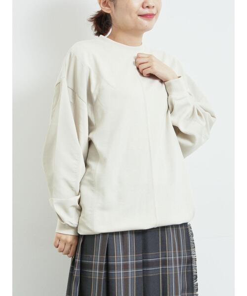 SM2（エスエムツー）の「異素材切替スウェット（Tシャツ/カットソー・レディース・チャコールグレー/トップグレー/ライトベージュ・F）」の9枚目の写真