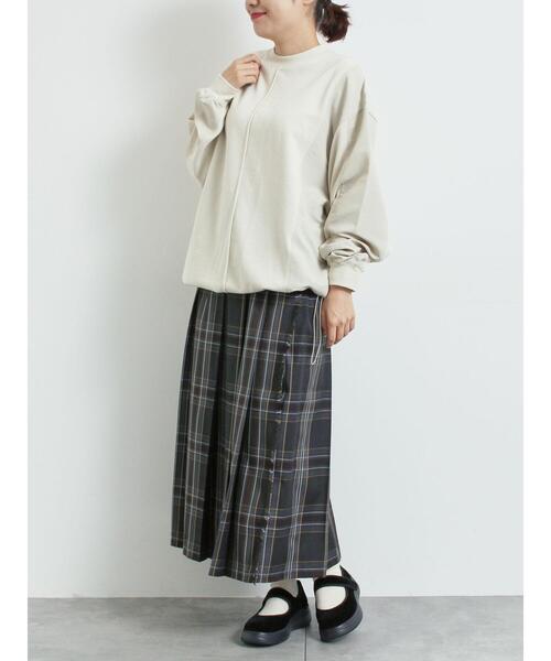 SM2（エスエムツー）の「異素材切替スウェット（Tシャツ/カットソー・レディース・チャコールグレー/トップグレー/ライトベージュ・F）」の11枚目の写真