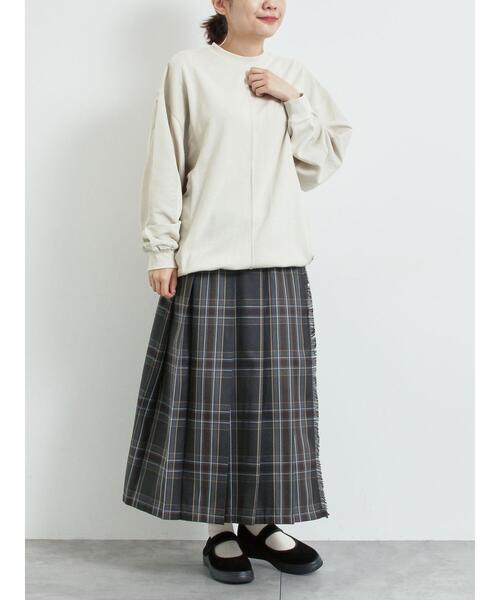 SM2（エスエムツー）の「異素材切替スウェット（Tシャツ/カットソー・レディース・チャコールグレー/トップグレー/ライトベージュ・F）」の13枚目の写真
