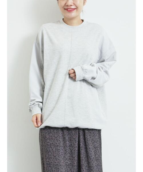 SM2（エスエムツー）の「異素材切替スウェット（Tシャツ/カットソー・レディース・チャコールグレー/トップグレー/ライトベージュ・F）」の16枚目の写真