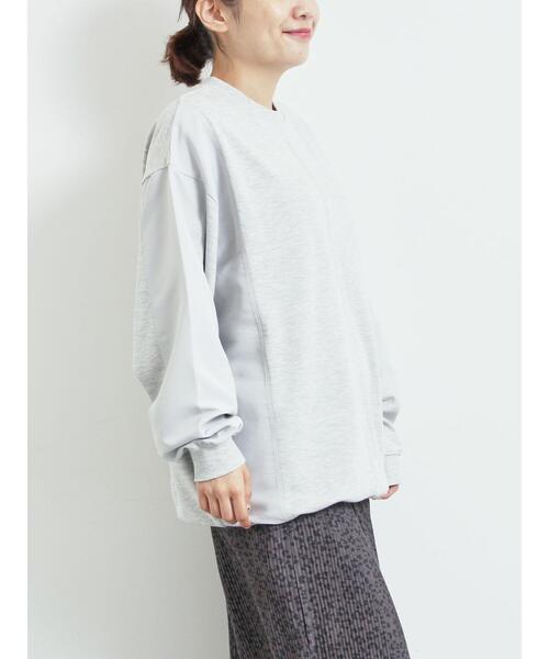 SM2（エスエムツー）の「異素材切替スウェット（Tシャツ/カットソー・レディース・チャコールグレー/トップグレー/ライトベージュ・F）」の17枚目の写真