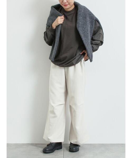 SM2（エスエムツー）の「異素材切替スウェット（Tシャツ/カットソー・レディース・チャコールグレー/トップグレー/ライトベージュ・F）」の22枚目の写真