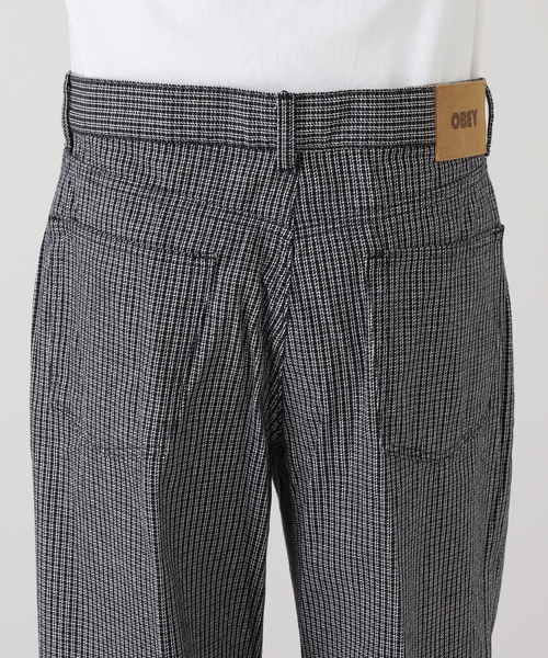 OBEY（オベイ）の「【OBEY / オベイ】CLASSIC BAGGY PLAID DENIM 142010114（スラックス・レディース・ブラック・30/31）」の8枚目の写真