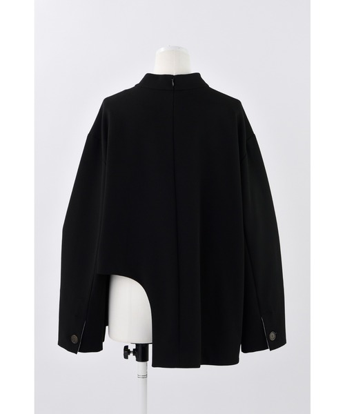 ENFOLD(エンフォルド)の「ダブルクロス サークルヘムプルオーバー(Tシャツ/カットソー・レディース・ブラック・38)」の3枚目の写真