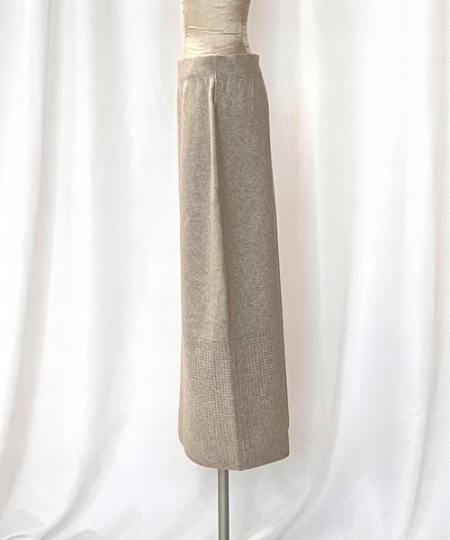 Q（キュー）の「アンダーメッシュタイトスカート（スカート・レディース・ブラック/ベージュ・MEDIUM）」の6枚目の写真