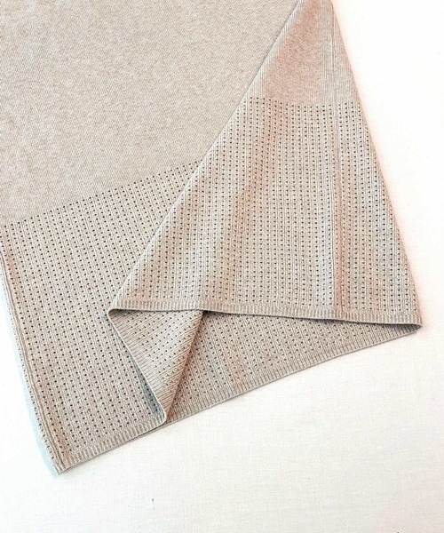 Q（キュー）の「アンダーメッシュタイトスカート（スカート・レディース・ブラック/ベージュ・MEDIUM）」の3枚目の写真