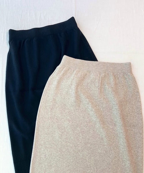 Q（キュー）の「アンダーメッシュタイトスカート（スカート・レディース・ブラック/ベージュ・MEDIUM）」の4枚目の写真
