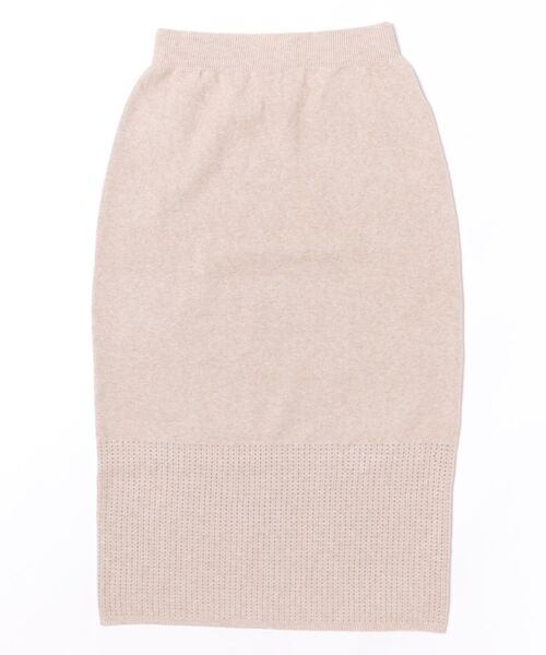 Q（キュー）の「アンダーメッシュタイトスカート（スカート・レディース・ブラック/ベージュ・MEDIUM）」の9枚目の写真