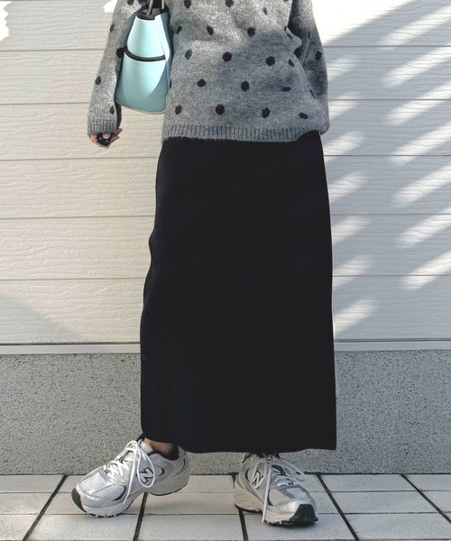 Q(キュー)の「アンダーメッシュタイトスカート(スカート・レディース・ブラック/ベージュ・MEDIUM)」の22枚目の写真