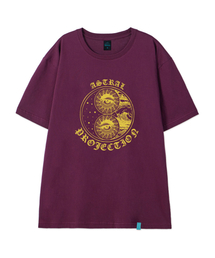 [ミスティックアイ]コットンルーズフィット半袖Tシャツ_プラムパープル