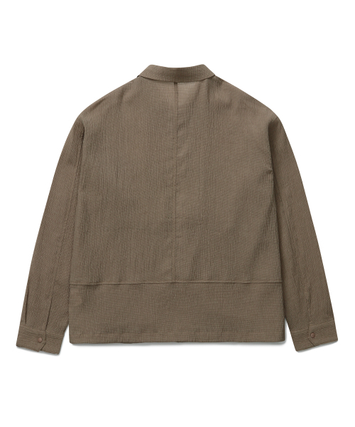 CONNECT KINLOCH(コネクトキンロック)の「クリンクルシアサッカーシャケット(ベージュ)(その他アウター・メンズ・その他・MEDIUM/LARGE/X-LARGE)」の3枚目の写真