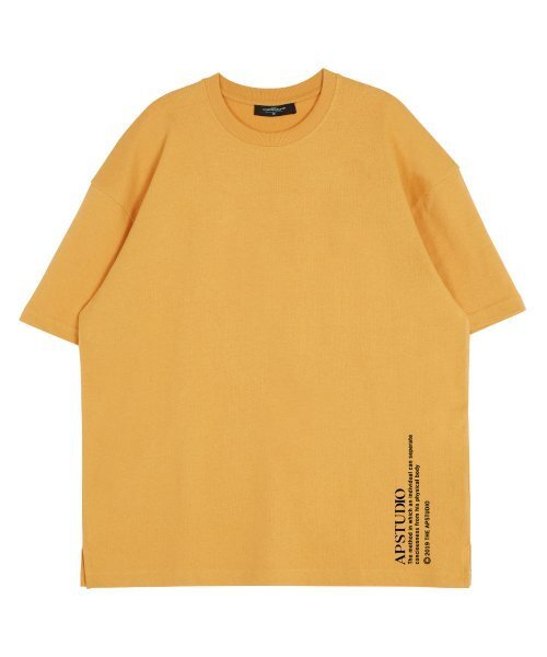 ASTRAL PROJECTION(アストラルプロジェクション)の「グラデーションレタリングラウンドネック15番手綿半袖Tシャツ_チェダー(Tシャツ/カットソー・メンズ・その他・LARGE/X-LARGE)」の2枚目の写真