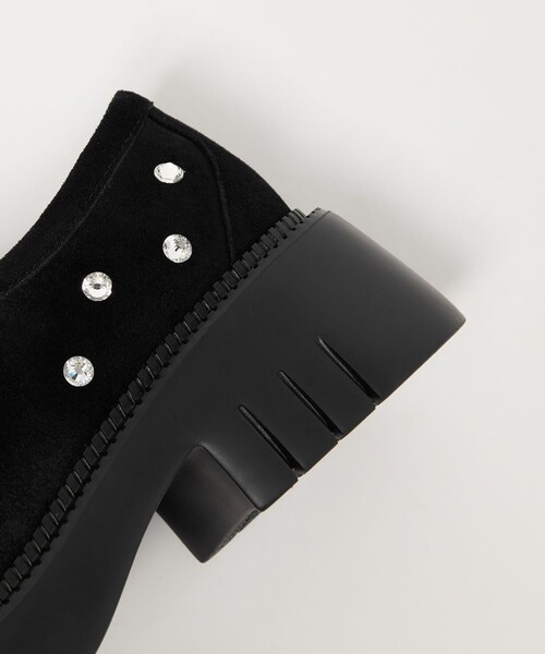 SY UNITED ARROWS（シーユナイテッドアローズ）の「＜SY＞ ラウンド スリッポン ビジュー フラット55↑（スリッポン・レディース・ブラック・24.5cm/22.5cm/23.5cm/23cm/25cm/24cm）」の9枚目の写真