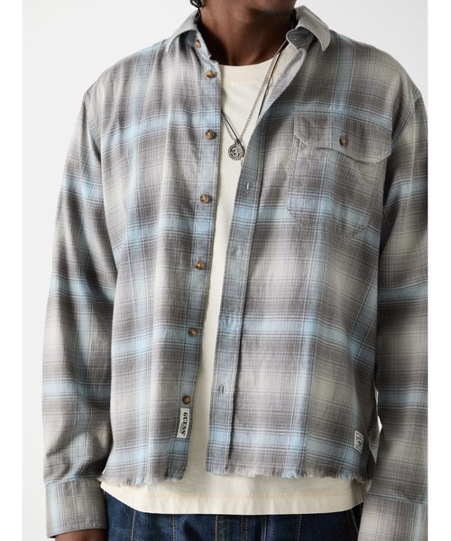 GUESS Originals Boxy Fit Cropped Shirt 長袖シャツ | GUESS(ゲス