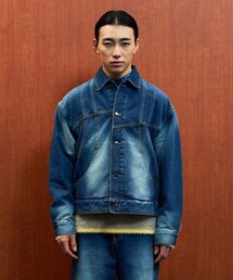 WMC（ダブリューエムシー）の「ダブルラインデニムトラッカーブルー（デニムジャケット）」