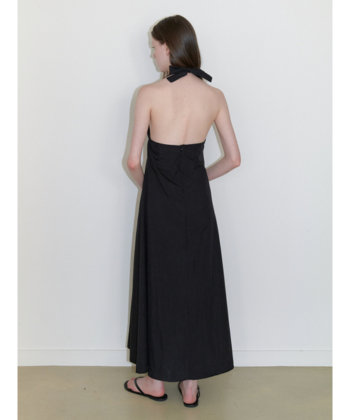 KINDABABY(カインダベイビー)の「muse halter long dress - black(ワンピース・レディース・ブラック・FREE)」の4枚目の写真