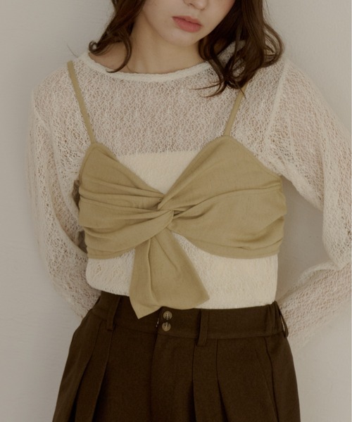 cross design bustier/クロスデザインビスチェ（その他トップス