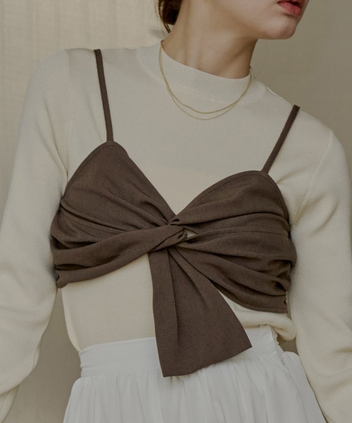 新品　OLUN cross design bustier/クロスデザインビスチェ cross design bustier/クロスデザインビスチェ（その他トップス