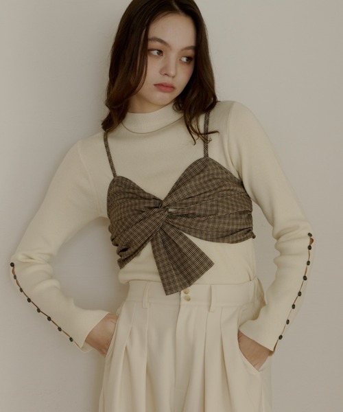 cross design bustier/クロスデザインビスチェ（その他トップス