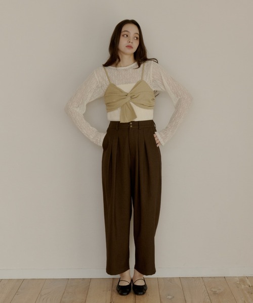 OLUN（オルン）の「cross design bustier/クロスデザインビスチェ