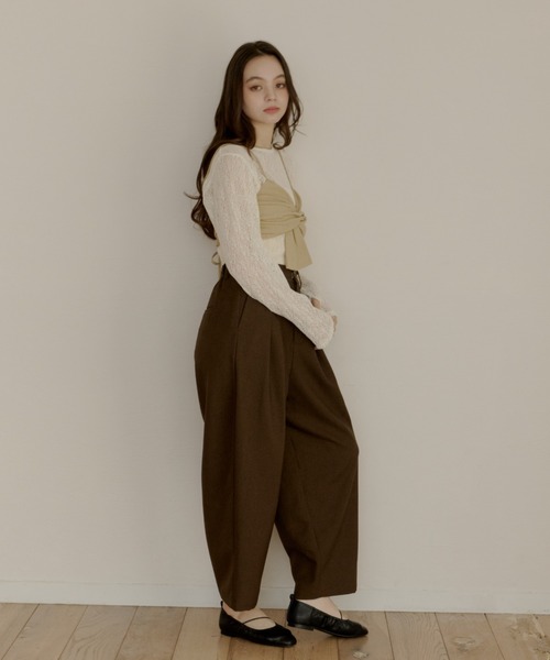 OLUN（オルン）の「cross design bustier/クロスデザインビスチェ