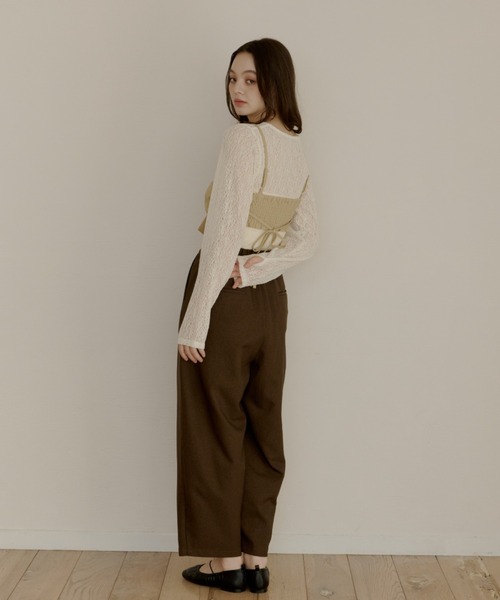 OLUN（オルン）の「cross design bustier/クロスデザインビスチェ