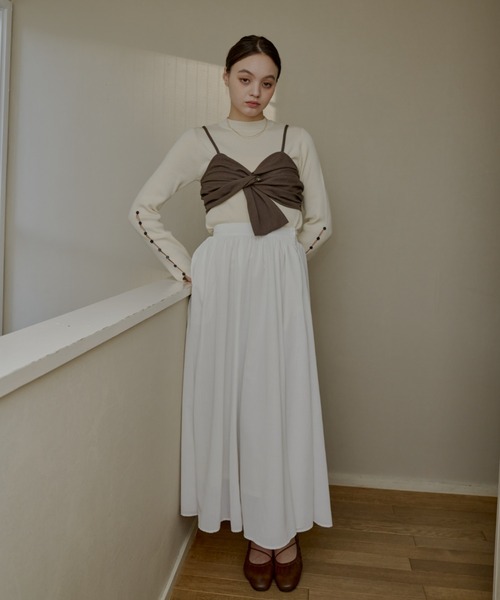 【SANSeLF同型】 クロスデザイン ビスチェ sew235011 OLUN cross design bustier/クロスデザインビスチェ レディース