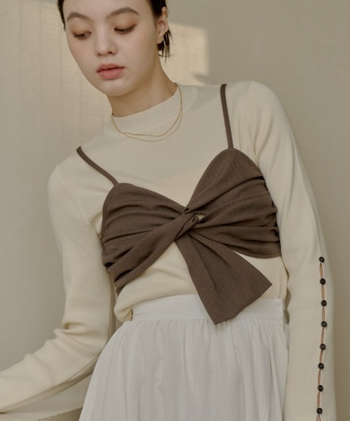 新品　OLUN cross design bustier/クロスデザインビスチェ cross design bustier/クロスデザインビスチェ（その他トップス