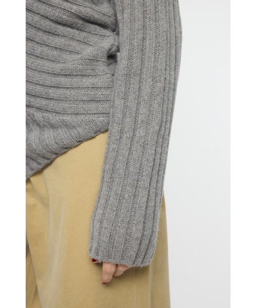 ASYMMETRY RIB ニット（ニット/セーター）｜MOUSSY（マウジー）の
