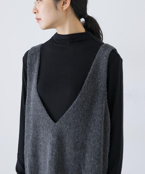 かぐれ（kagure）/Vネックウールシャギーワンピース Vネックウールシャギーワンピース（ワンピース）｜かぐれ（カグレ）の