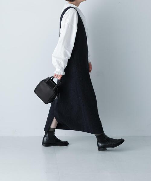 セール】Vネックウールシャギーワンピース（ワンピース）｜かぐれ