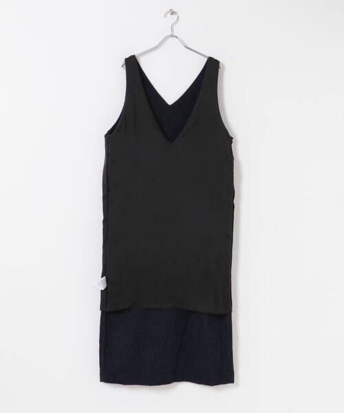 セール】Vネックウールシャギーワンピース（ワンピース）｜かぐれ