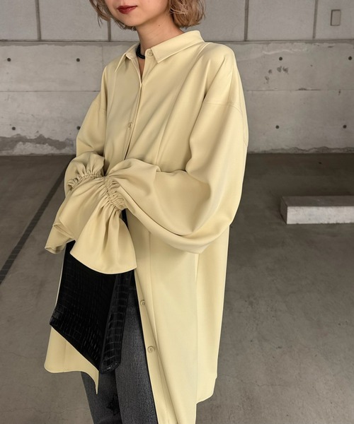 ameri アメリ BACK HEART DESIGN OVER BLOUSE BACK HEART DESIGN OVER