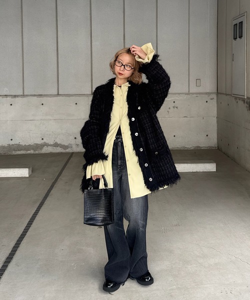 BACK HEART DESIGN OVER BLOUSE（シャツ/ブラウス）｜Ameri（アメリ