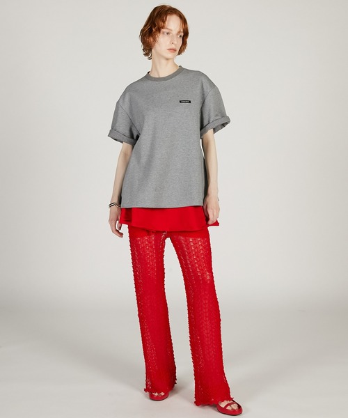 PRANK PROJECT(プランクプロジェクト)の「【2026Spring Pre-Order】ダブルレイヤーTシャツ / Double Layer T-Shirt(Tシャツ/カットソー・レディース・グレー/ブラック・FREE)」の20枚目の写真