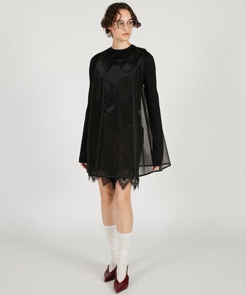 PRANK PROJECT(プランクプロジェクト)の「【2026Spring Pre-Order】ダブルレイヤーTシャツ / Double Layer T-Shirt(Tシャツ/カットソー・レディース・グレー/ブラック・FREE)」の19枚目の写真