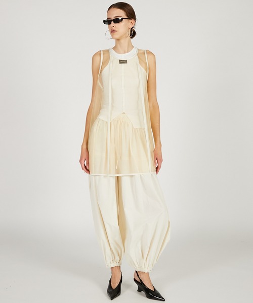 PRANK PROJECT(プランクプロジェクト)の「【2026Spring Pre-Order】ダブルレイヤーTシャツ / Double Layer T-Shirt(Tシャツ/カットソー・レディース・グレー/ブラック・FREE)」の17枚目の写真