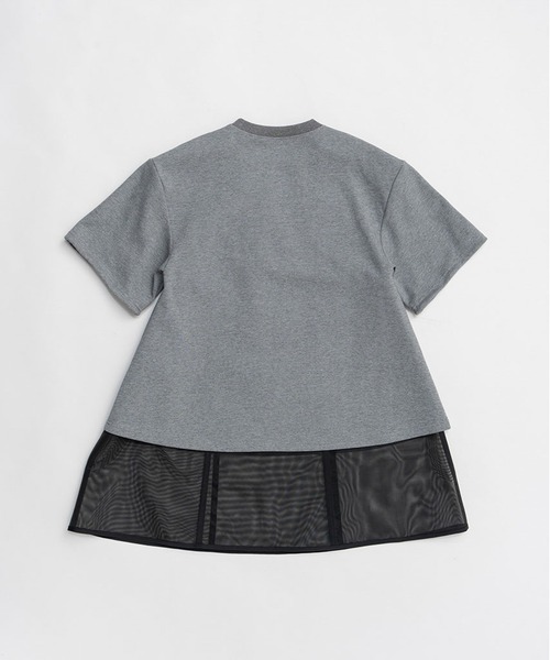 PRANK PROJECT(プランクプロジェクト)の「【2026Spring Pre-Order】ダブルレイヤーTシャツ / Double Layer T-Shirt(Tシャツ/カットソー・レディース・グレー/ブラック・FREE)」の5枚目の写真